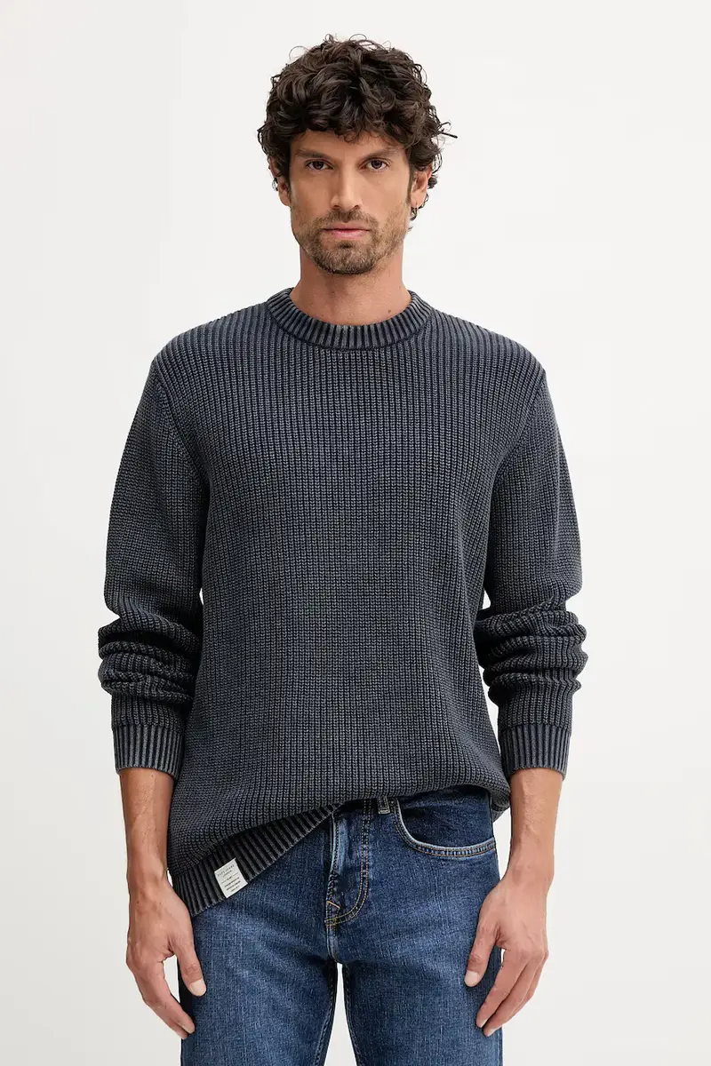 maglione in cotone uomo colore blu navy PM7000022