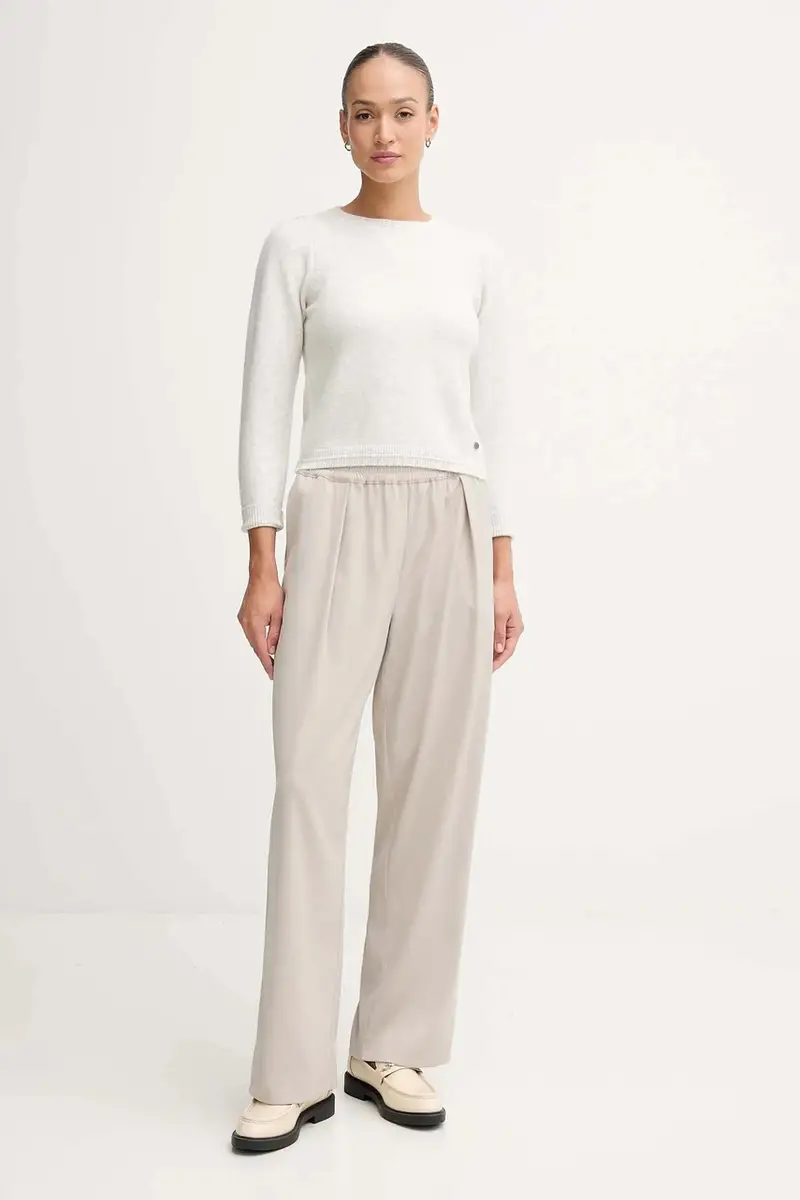 maglione in misto lana donna colore beige PL7000045 miniatura 2