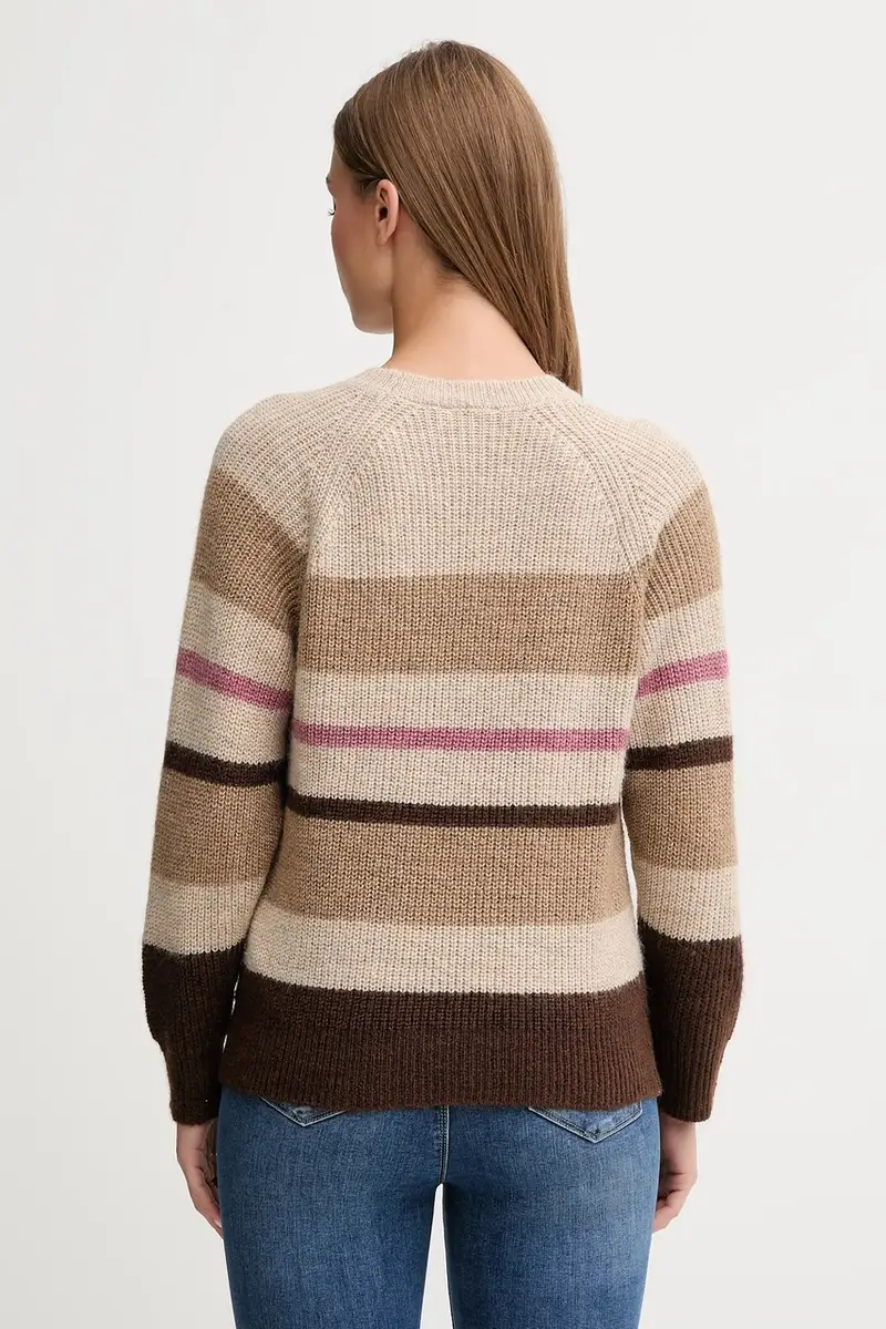 maglione in misto lana donna colore beige PL7000046 miniatura 3