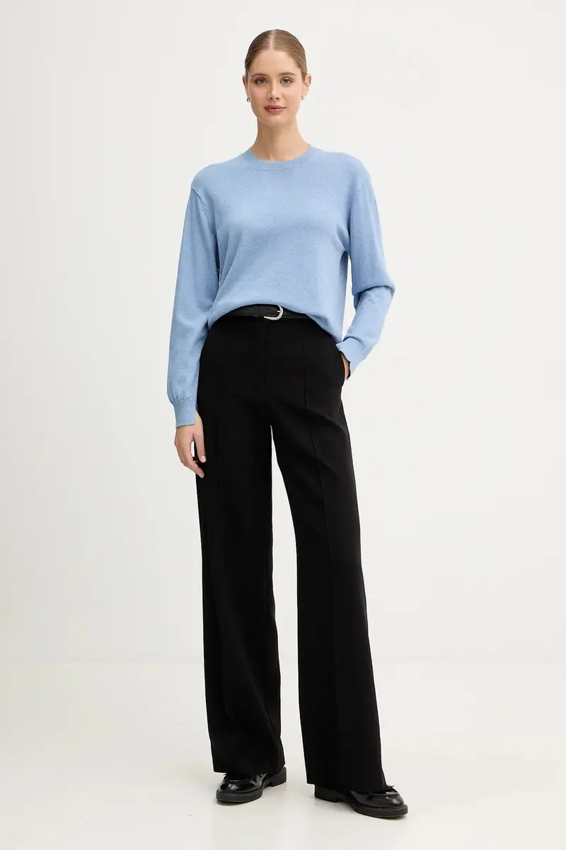 maglione in misto lana donna colore blu PL7000035 miniatura 2