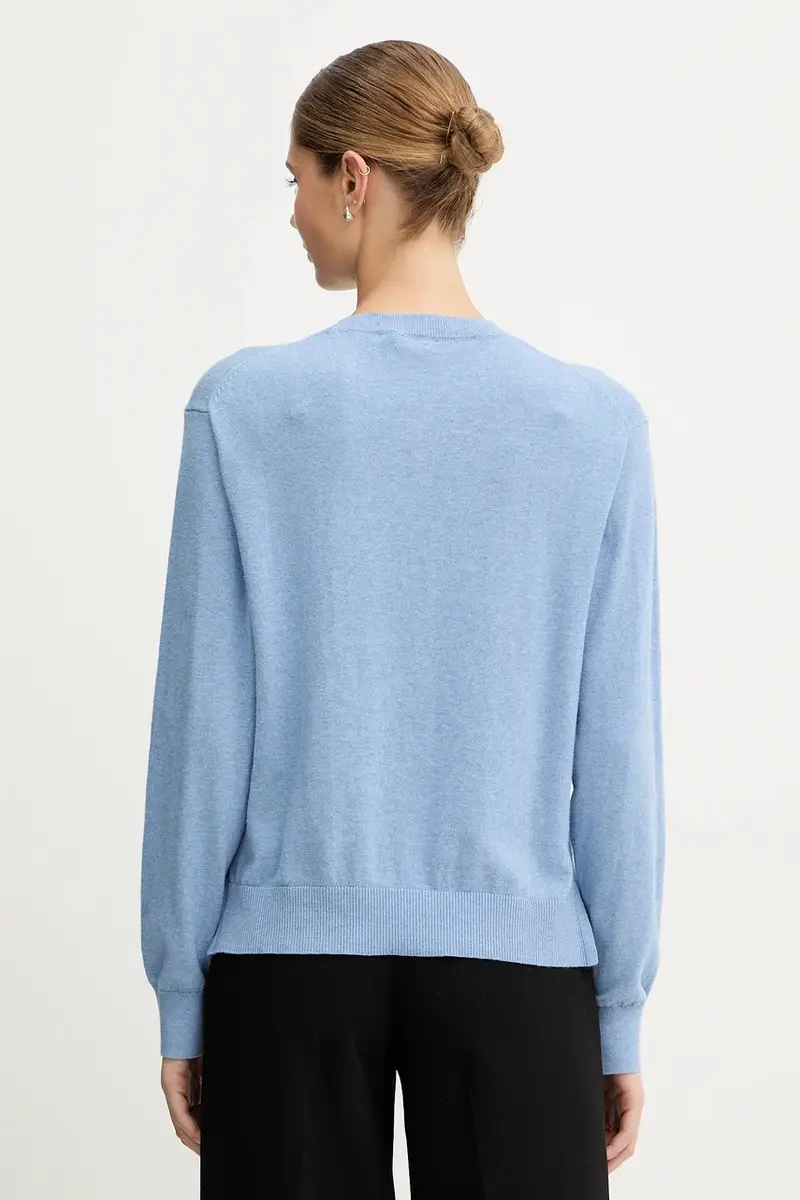 maglione in misto lana donna colore blu PL7000035 miniatura 3