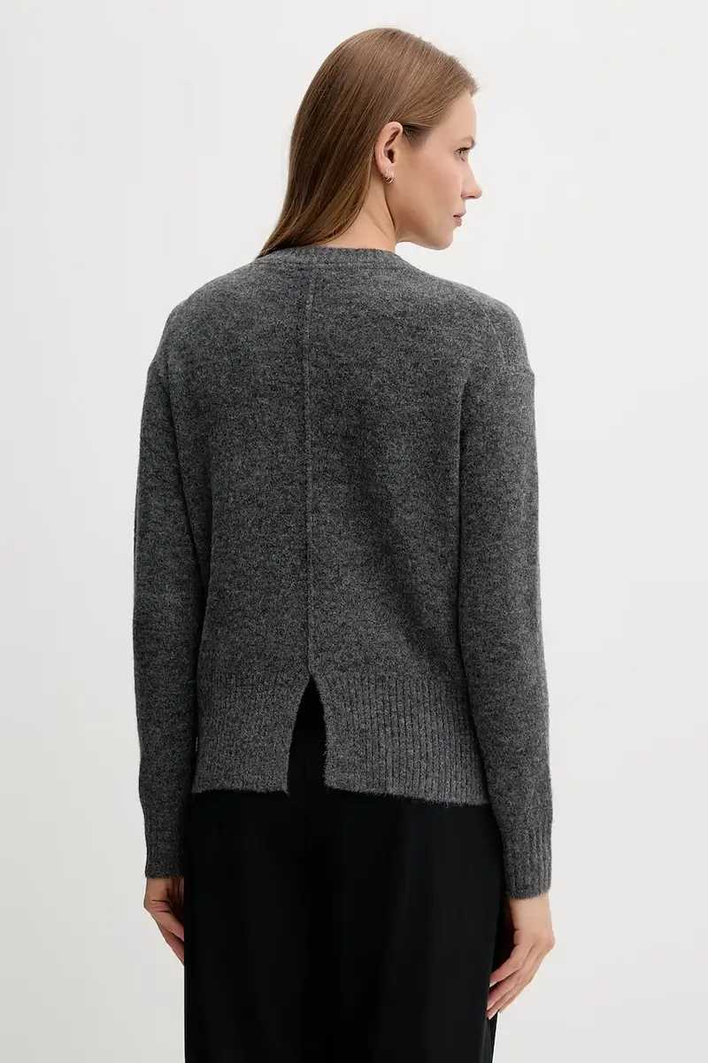 maglione in misto lana donna colore grigio PL7000031 miniatura 3