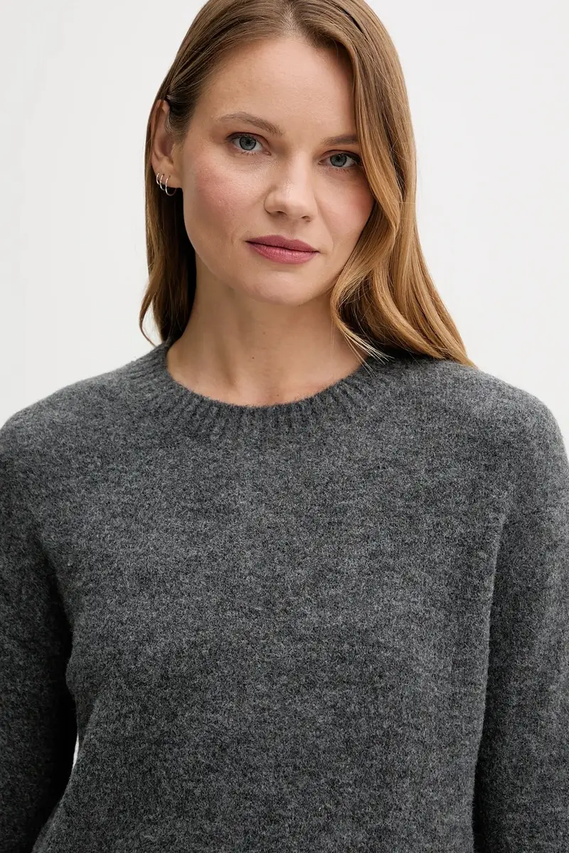 maglione in misto lana donna colore grigio PL7000031 miniatura 4