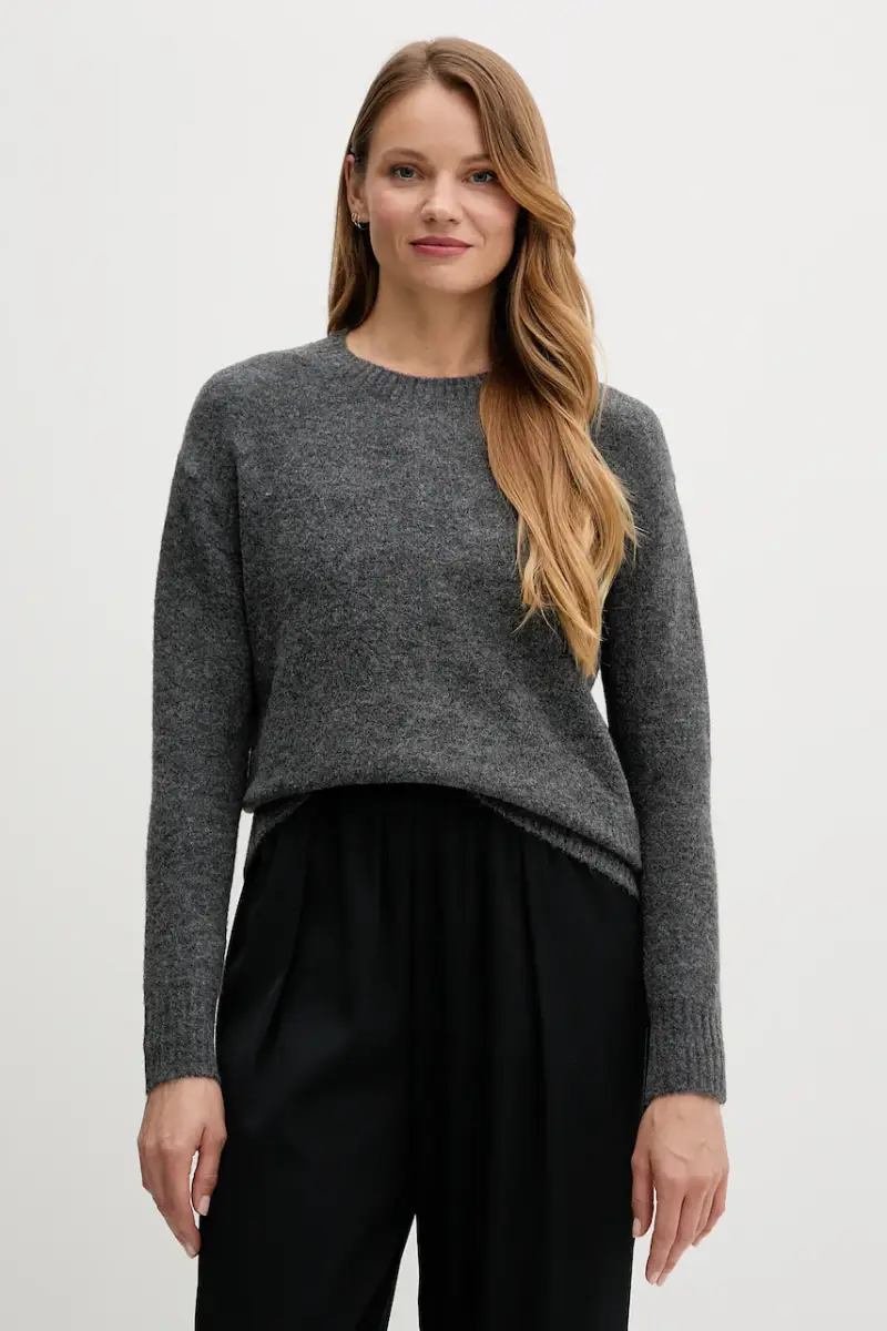 maglione in misto lana donna colore grigio PL7000031