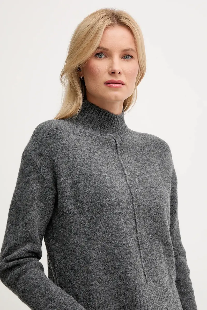 maglione in misto lana donna colore grigio PL7000032 miniatura 4