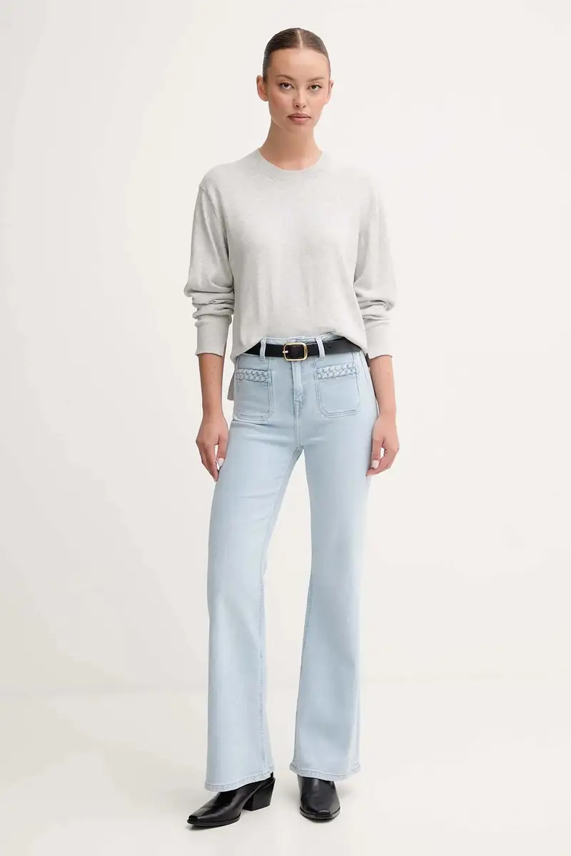 maglione in misto lana donna colore grigio PL7000035 miniatura 2