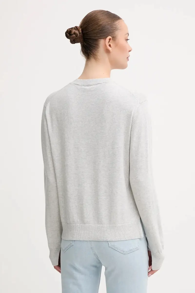 maglione in misto lana donna colore grigio PL7000035 miniatura 3