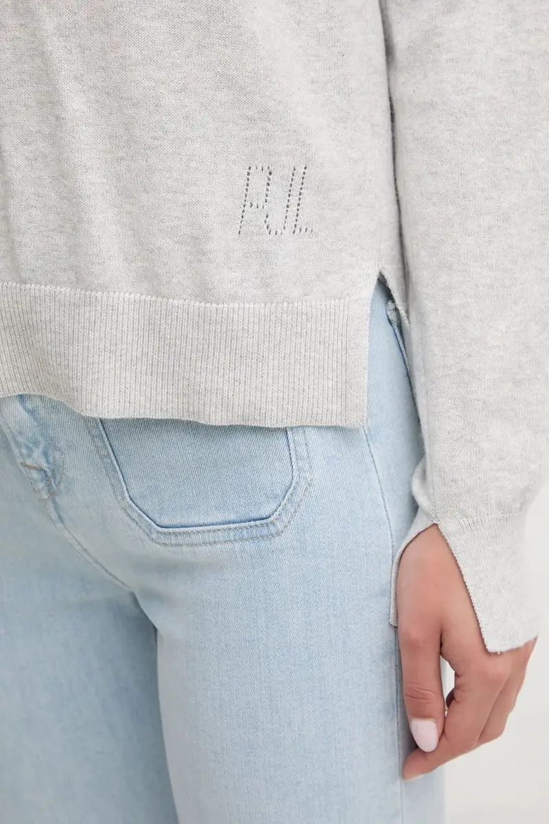 maglione in misto lana donna colore grigio PL7000035 miniatura 5