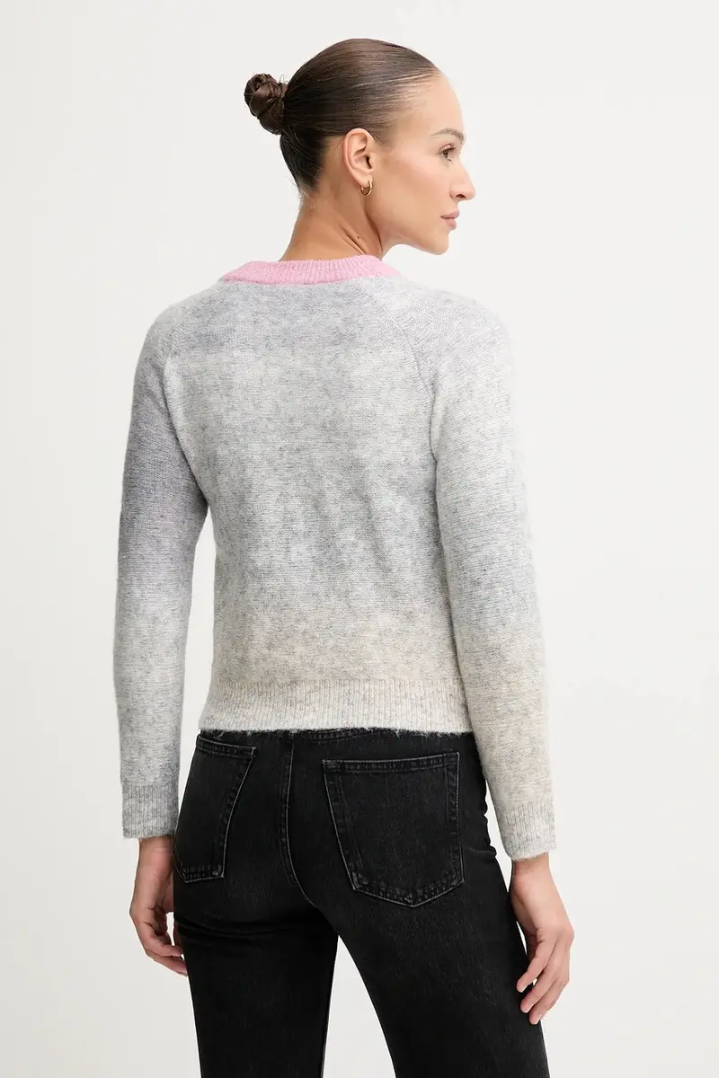 maglione in misto lana donna colore grigio PL7000047 miniatura 3