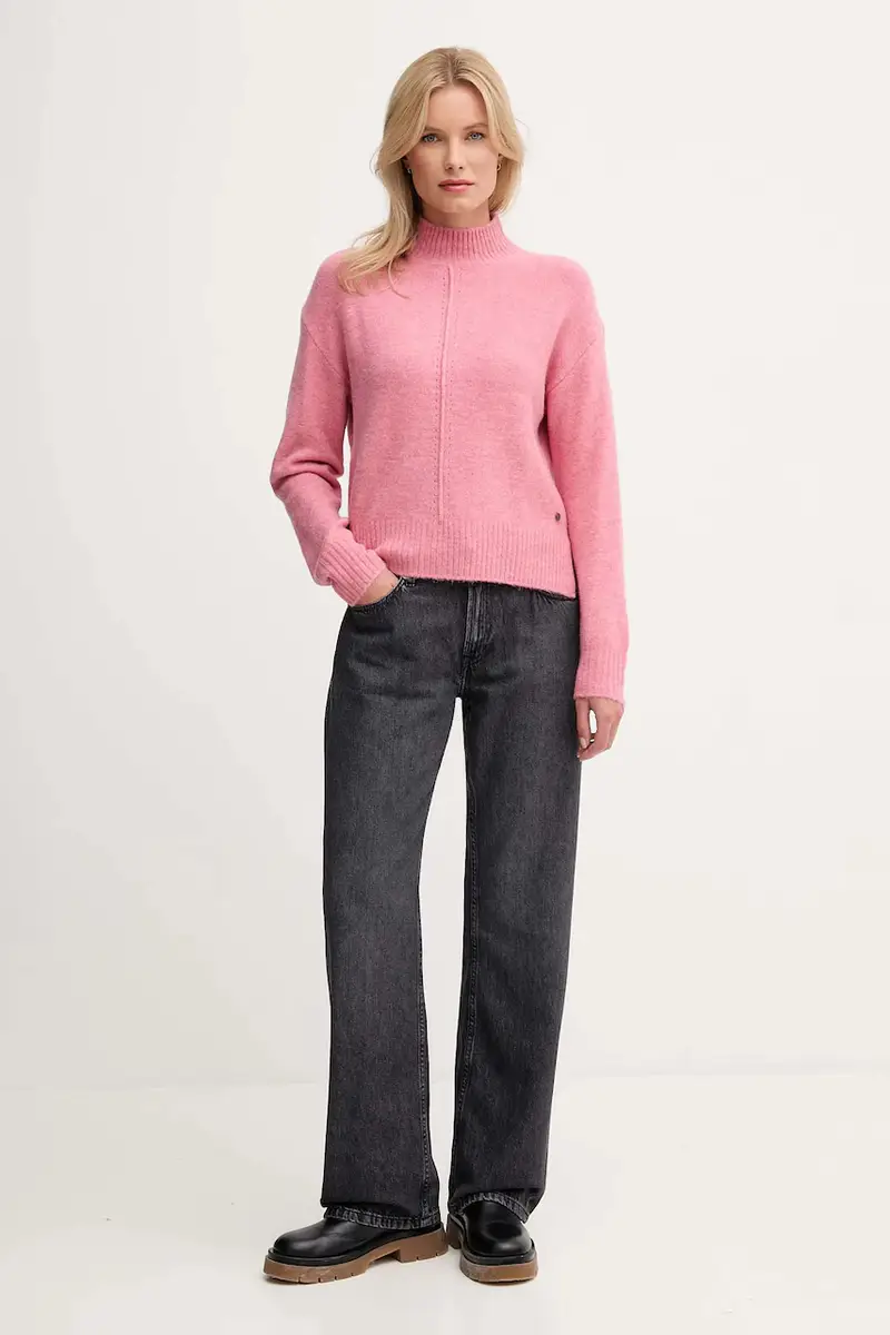 maglione in misto lana donna colore rosa PL7000032 miniatura 2