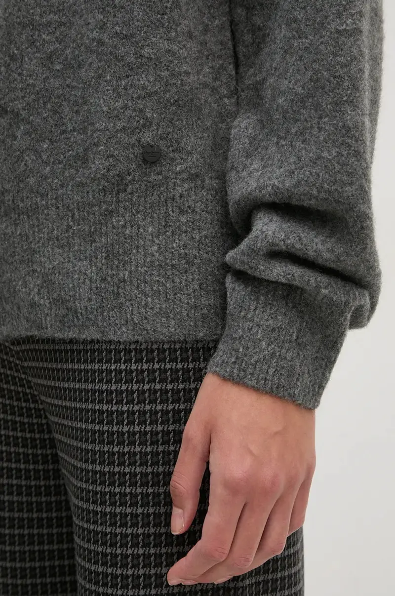 maglione in misto lana IRMA CREW NECK donna colore grigio PL702192 miniatura 5