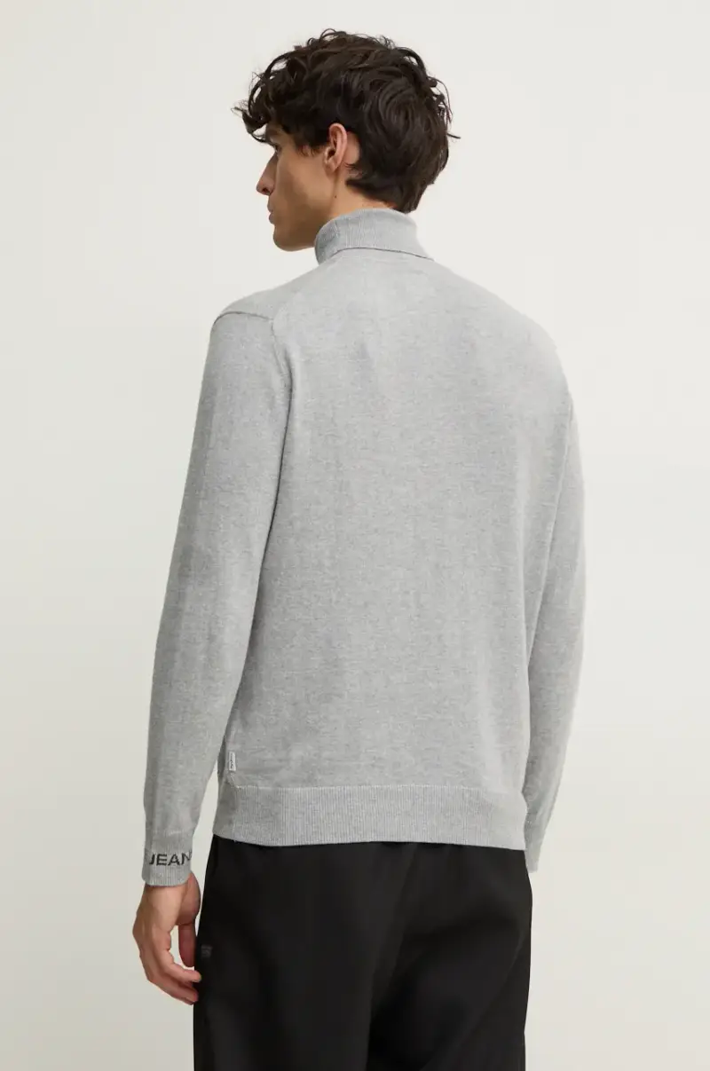 maglione in misto lana NEW ANDRE TURTLE NECK Grigio miniatura 3