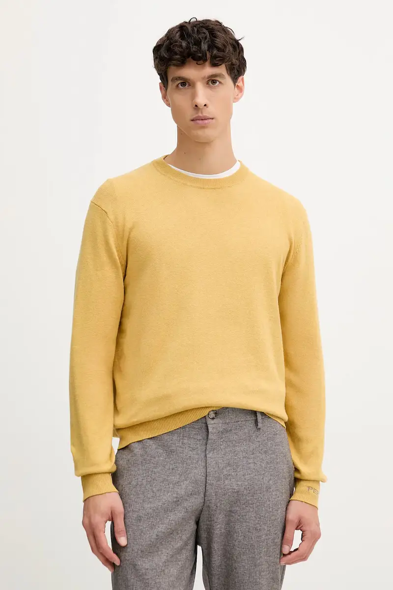 maglione in misto lana uomo colore giallo PM7000013