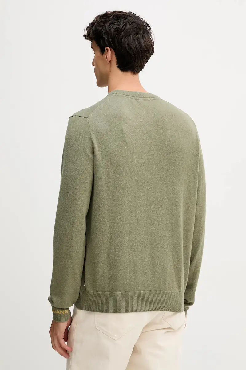 maglione in misto lana uomo colore verde PM7000013 miniatura 3