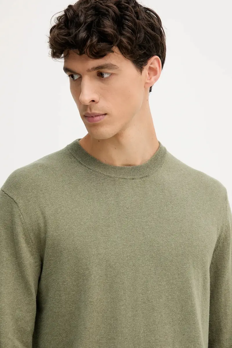 maglione in misto lana uomo colore verde PM7000013 miniatura 4