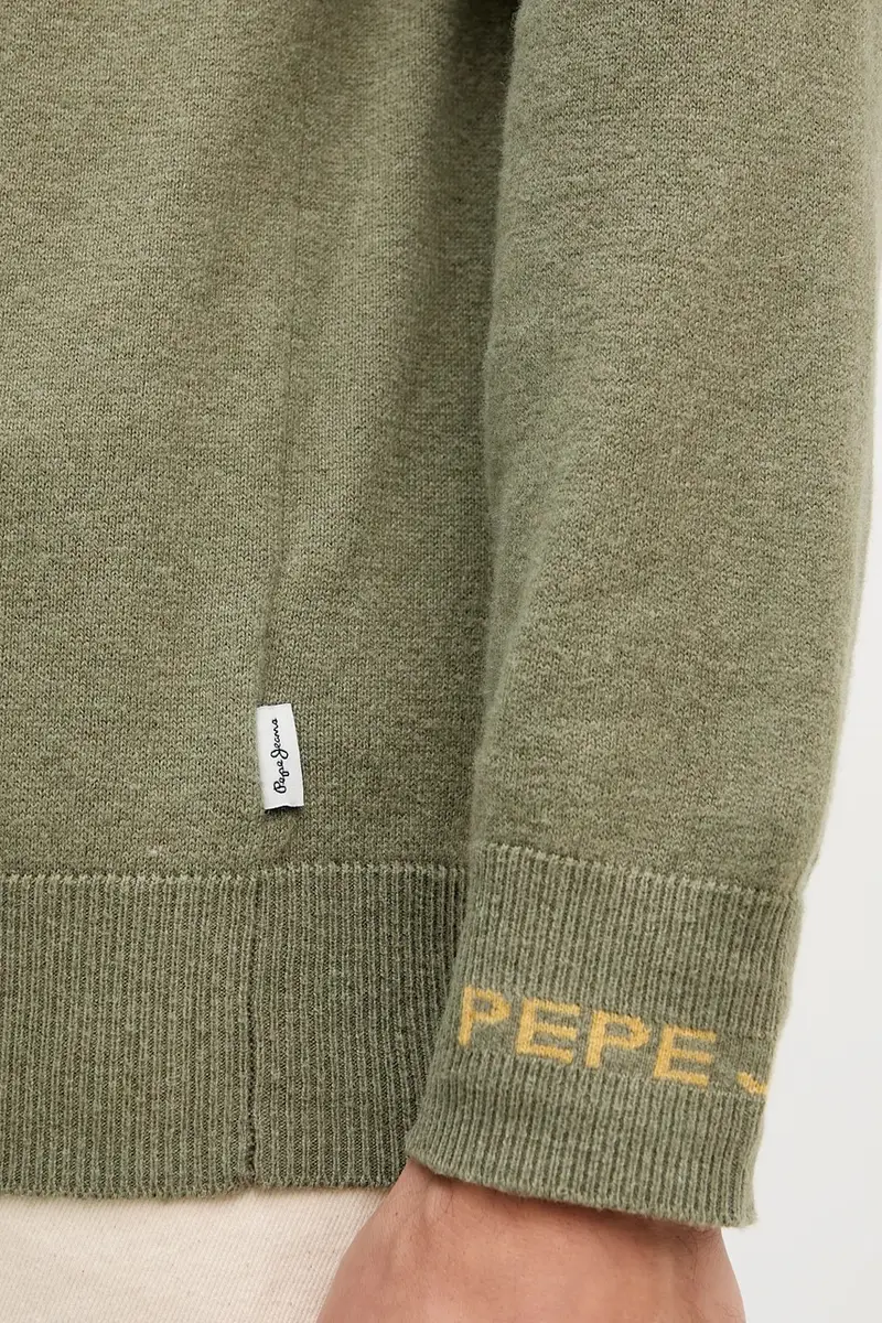 maglione in misto lana uomo colore verde PM7000013 miniatura 5