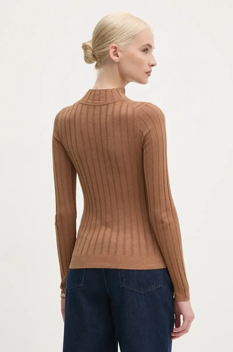 maglione IZABEL TURTLENECK donna colore beige PL702224 miniatura 3