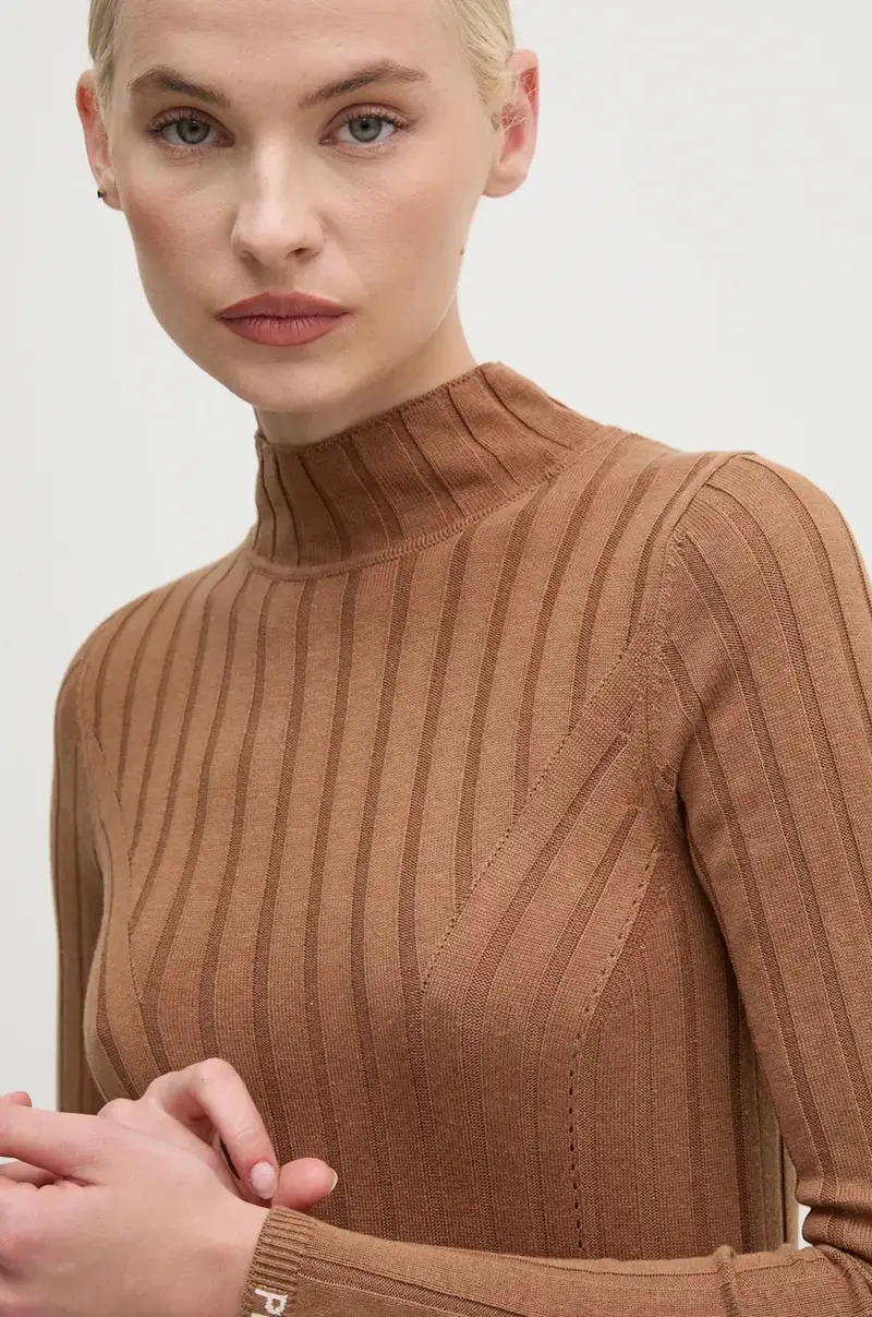 maglione IZABEL TURTLENECK donna colore beige PL702224 miniatura 4