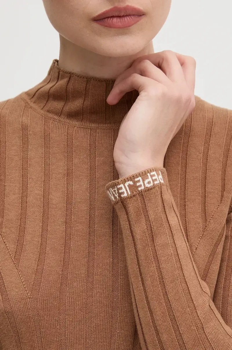 maglione IZABEL TURTLENECK donna colore beige PL702224 miniatura 5