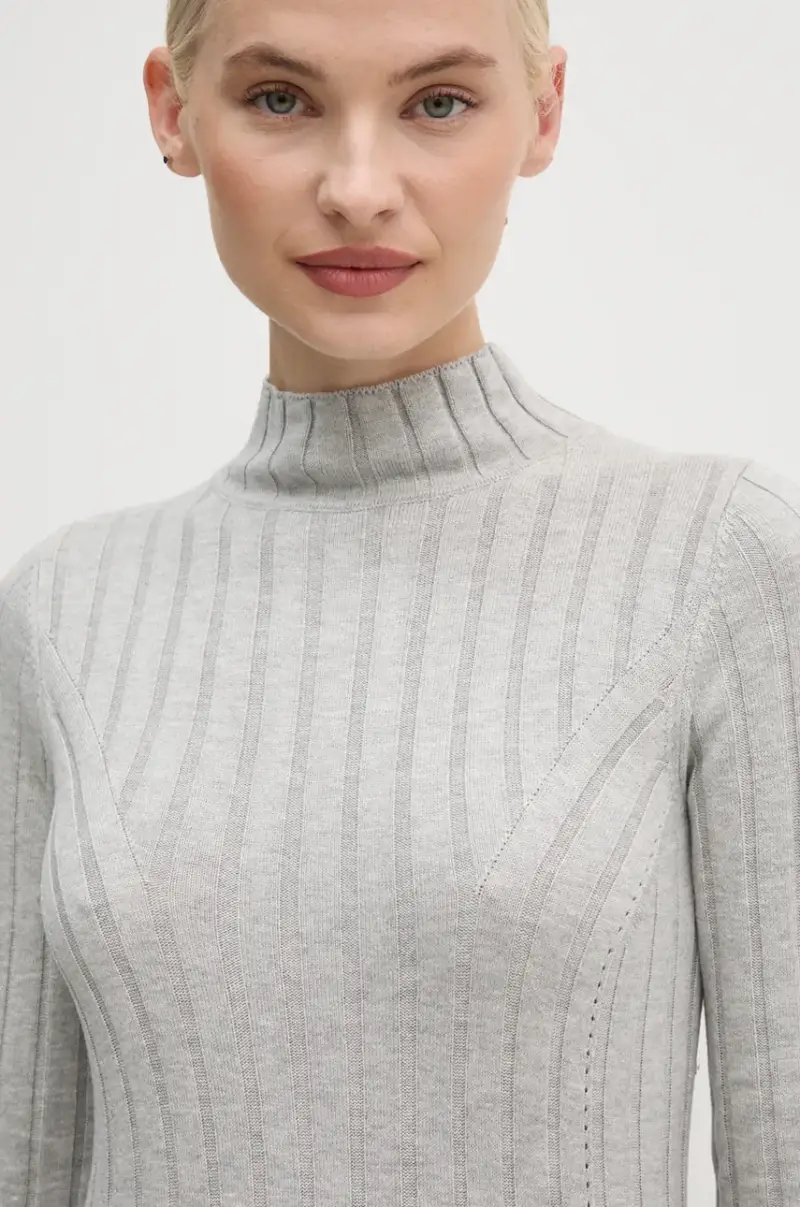 maglione IZABEL TURTLENECK donna colore grigio PL702224 miniatura 4