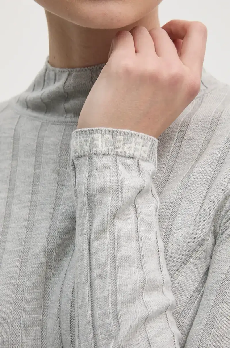 maglione IZABEL TURTLENECK donna colore grigio PL702224 miniatura 5