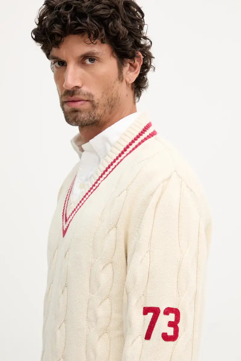 maglione uomo colore beige PM7000021 miniatura 4