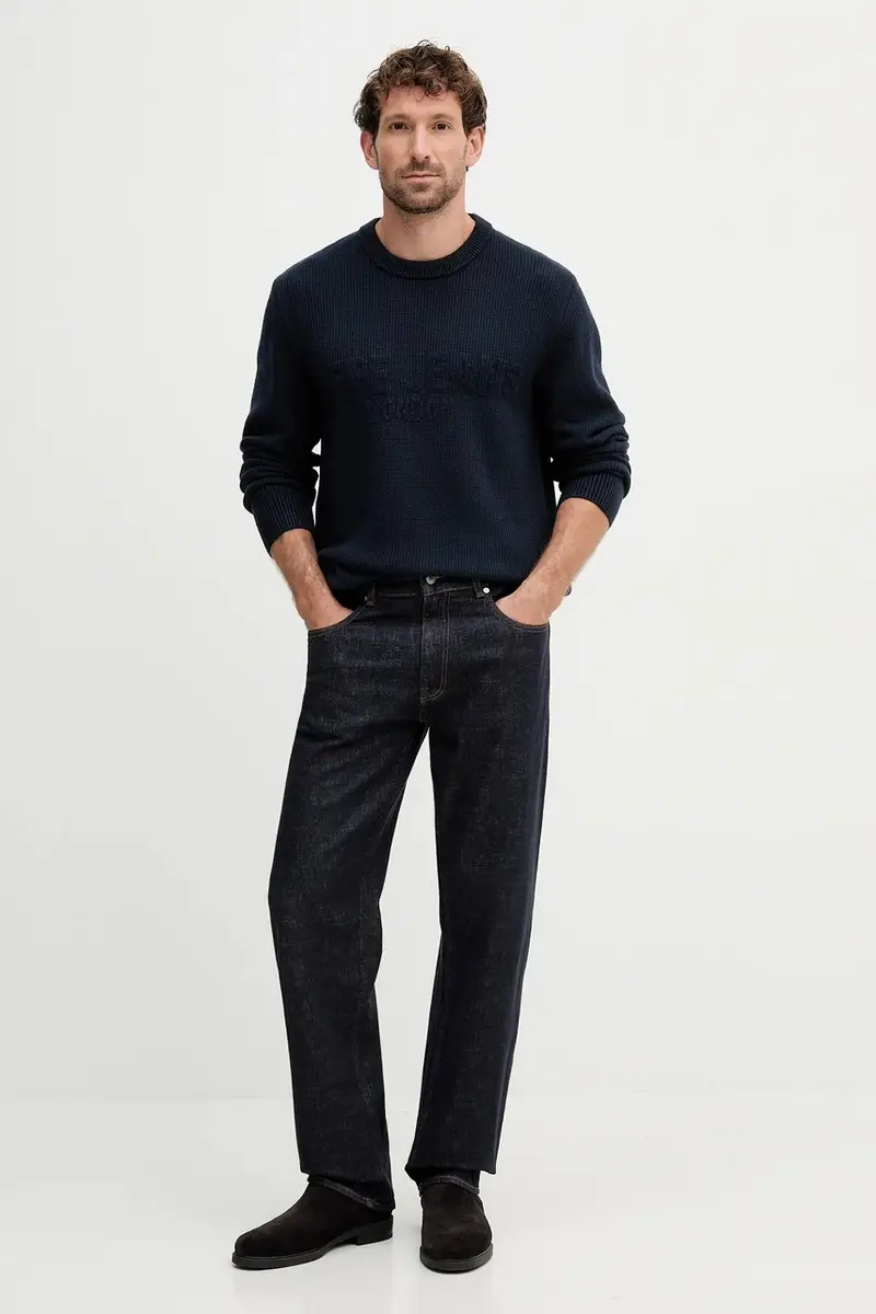 maglione uomo colore blu navy PM7000016 miniatura 2