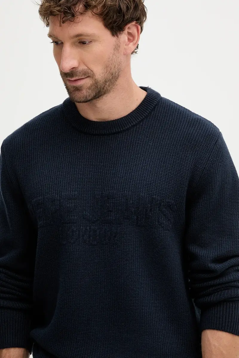 maglione uomo colore blu navy PM7000016 miniatura 4
