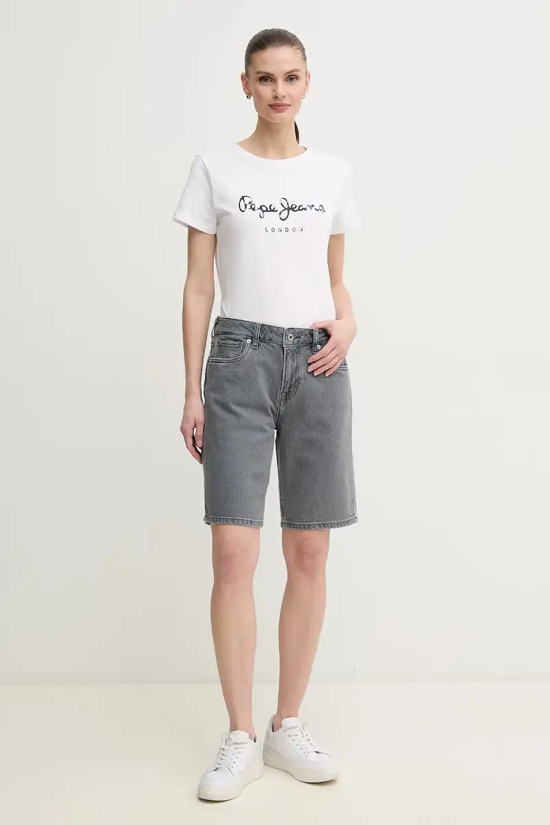 Pepe Jeans Jeans Donna Grigio 3324914 miniatura 2