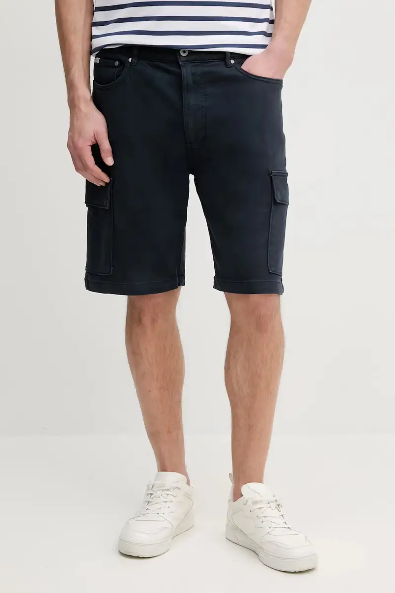 pantaloncini GYMDIGO FIVE POCKETS CARGO SHORT uomo colore blu navy PM801177