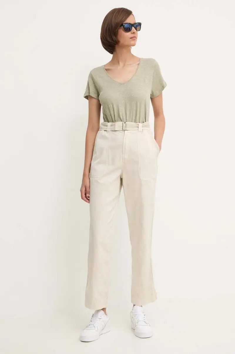 pantaloni AYLIN donna colore beige PL211763 miniatura 2