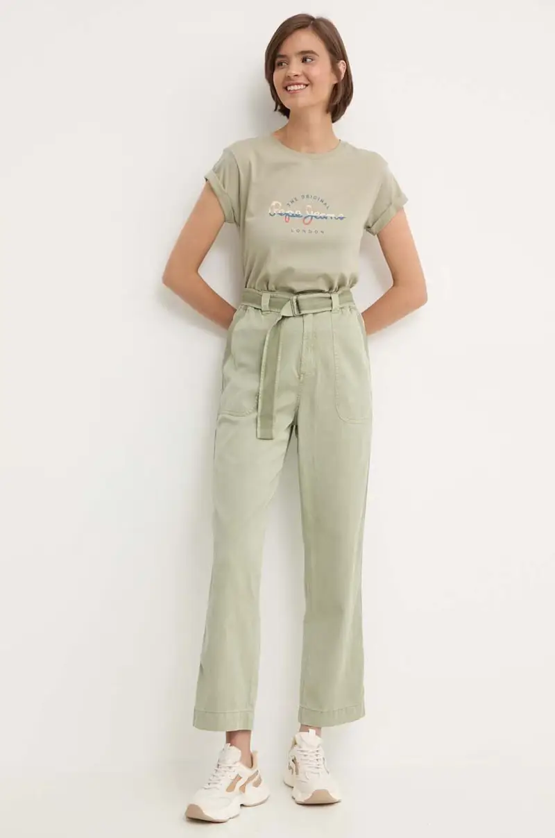 pantaloni AYLIN donna colore verde PL211763 miniatura 2