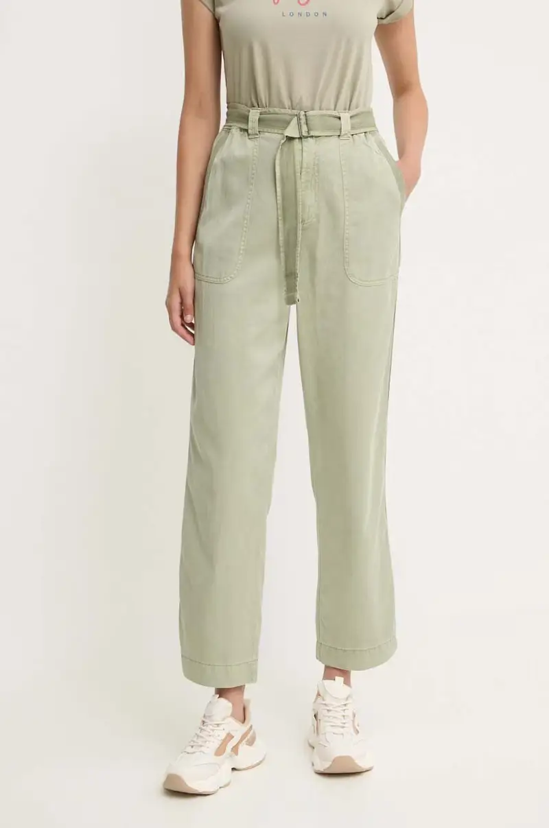 pantaloni AYLIN donna colore verde PL211763