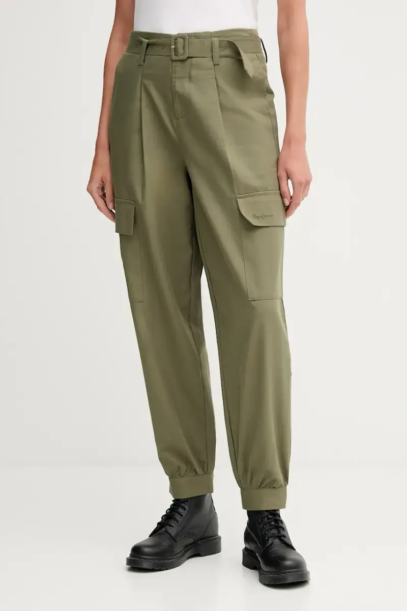 pantaloni donna colore verde PL2100016