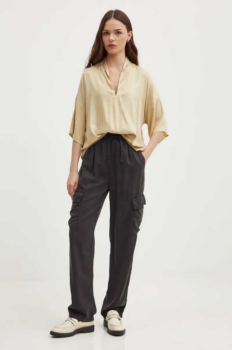 pantaloni EVA donna colore grigio PL211738 miniatura 2