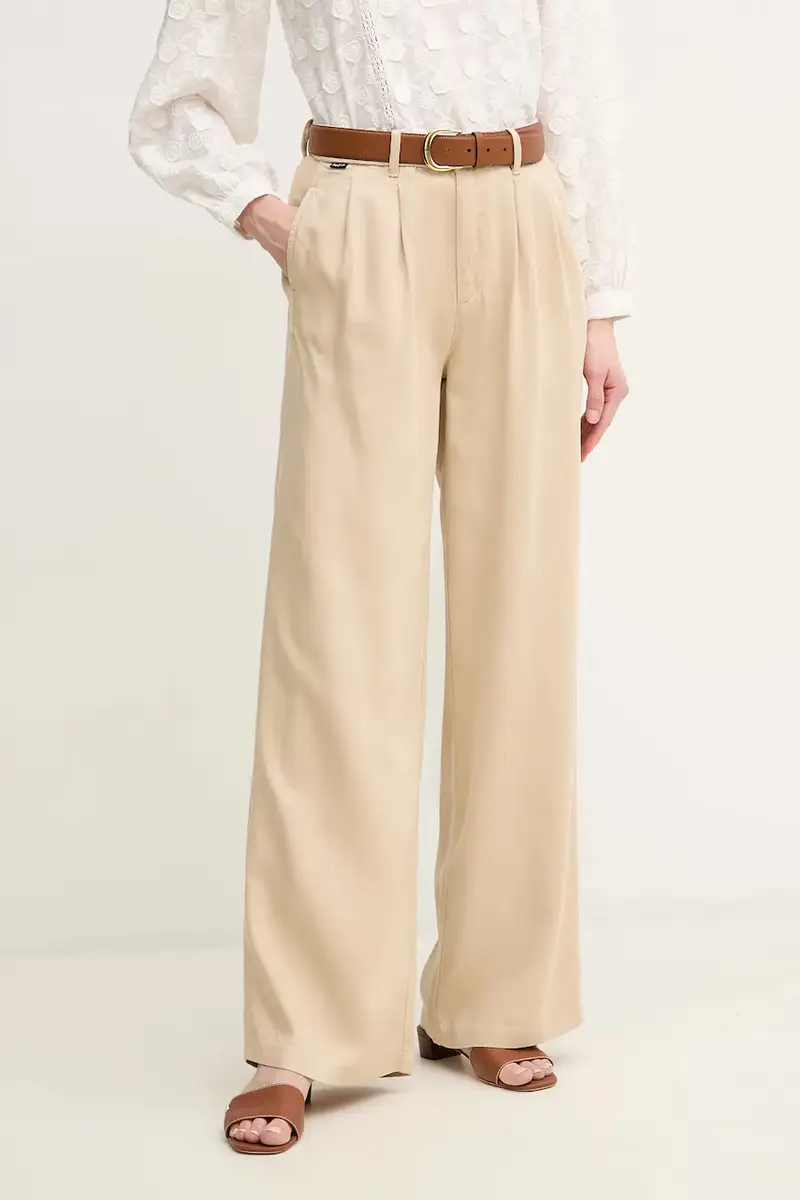 pantaloni GOA donna colore beige PL211834