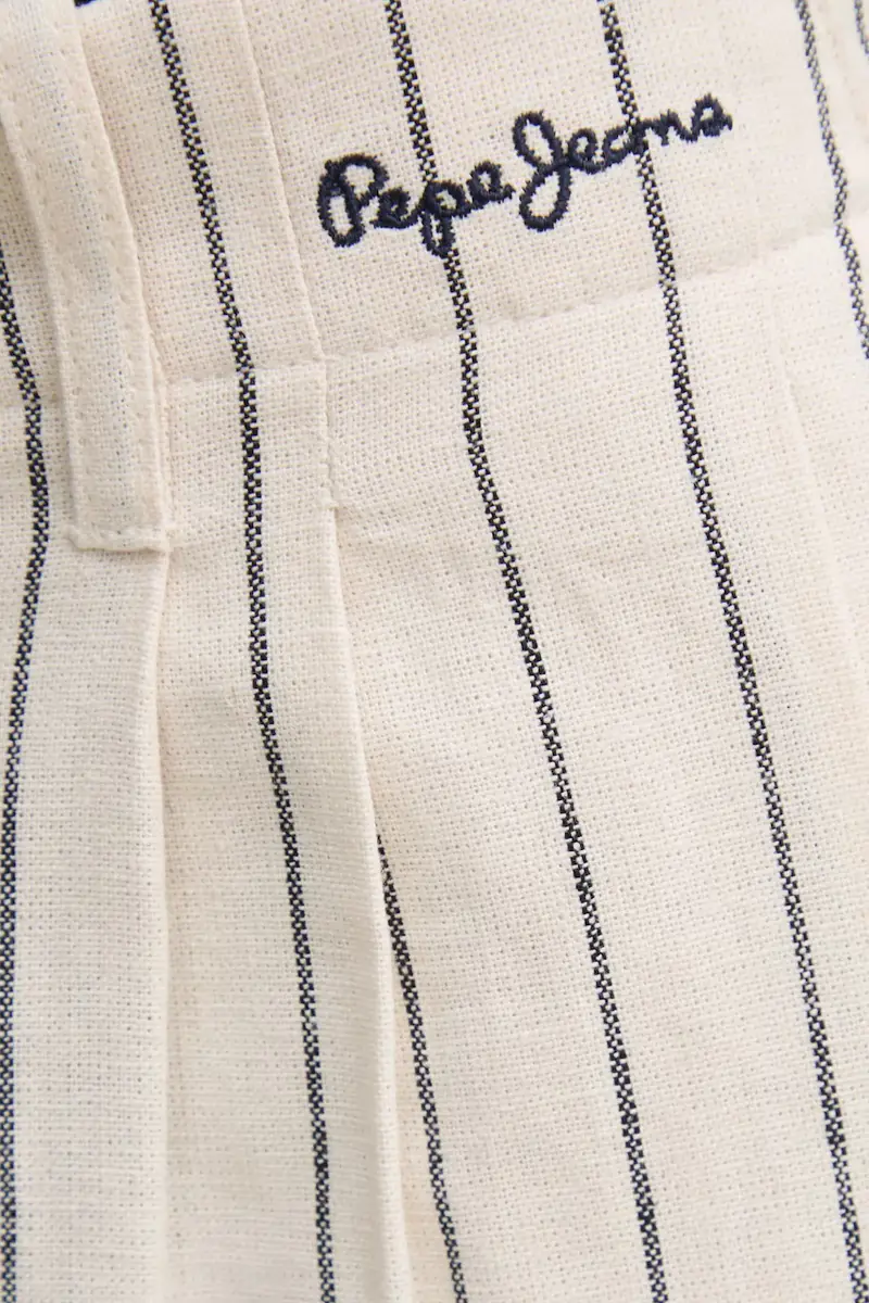 pantaloni in lino HERLY donna colore beige PL211806 miniatura 4