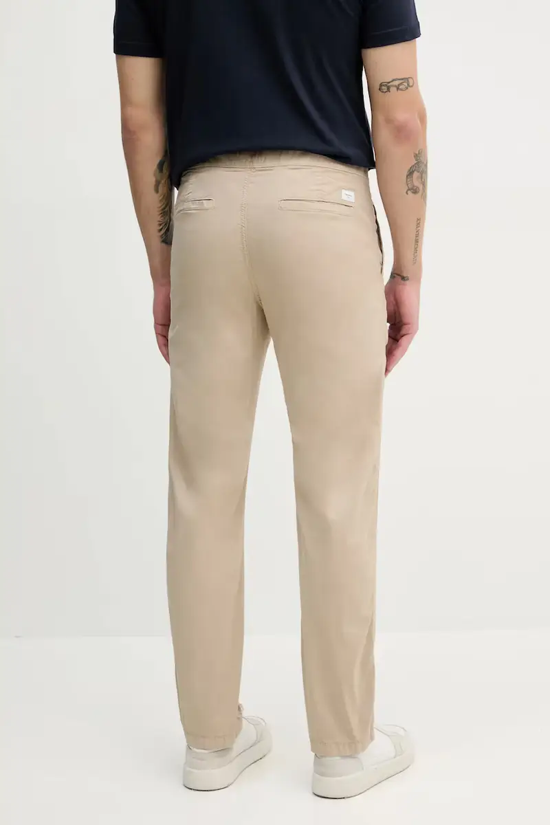 pantaloni PULL ON COMFORT CHINO uomo colore beige PM211866 miniatura 3