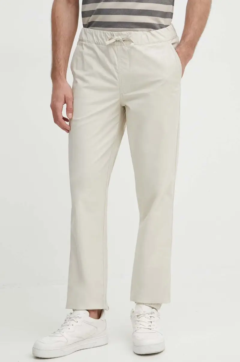 pantaloni PULL ON CUFFED SMART PANTS uomo colore beige PM211687