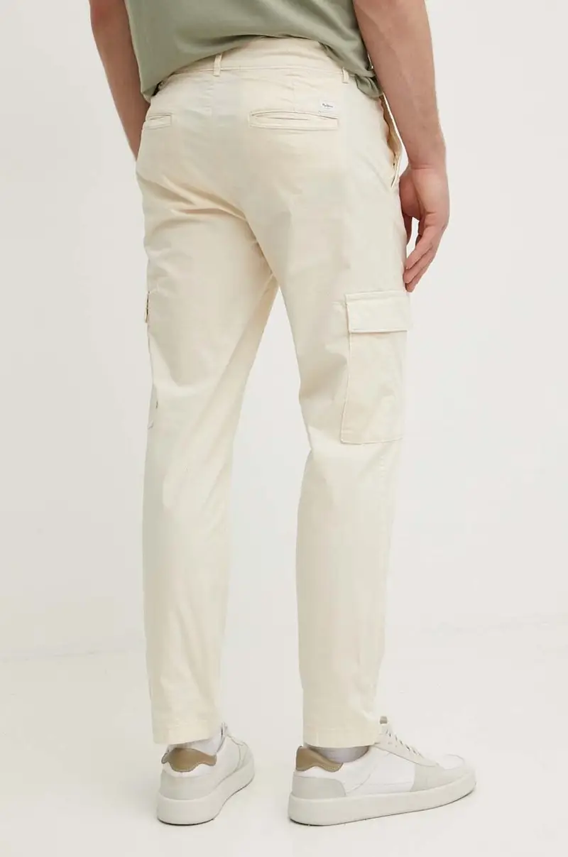 pantaloni SLIM CARGO POPLIN uomo colore beige PM211770 miniatura 3