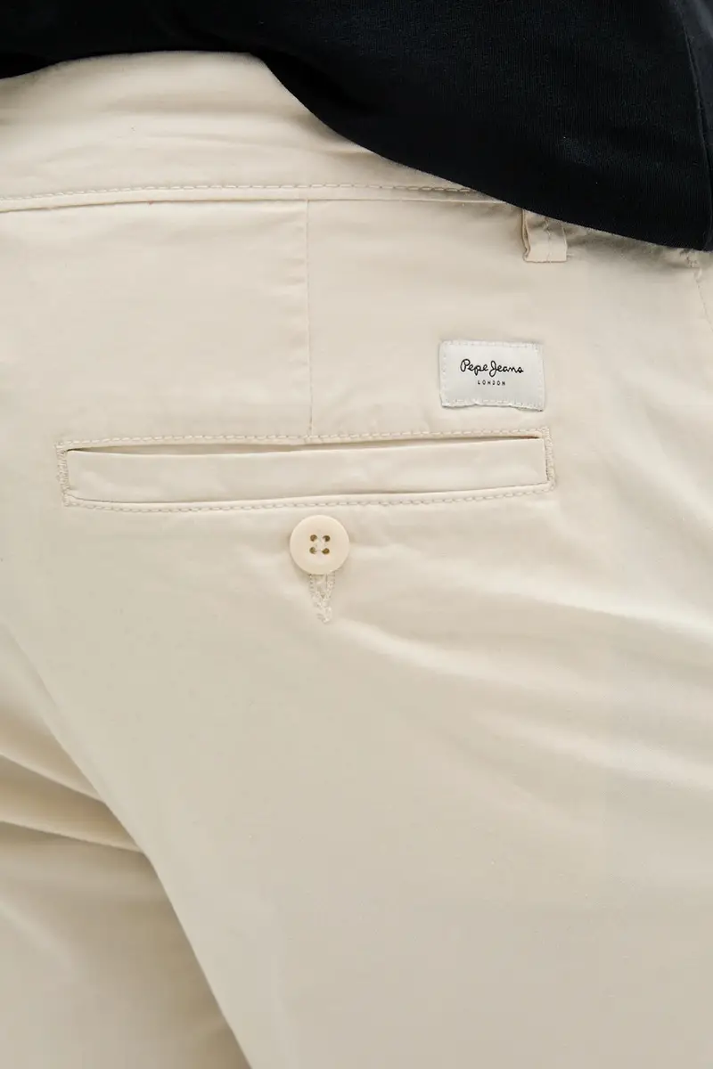 pantaloni SLIM CHINO POPLIN uomo colore beige PM211873 miniatura 4