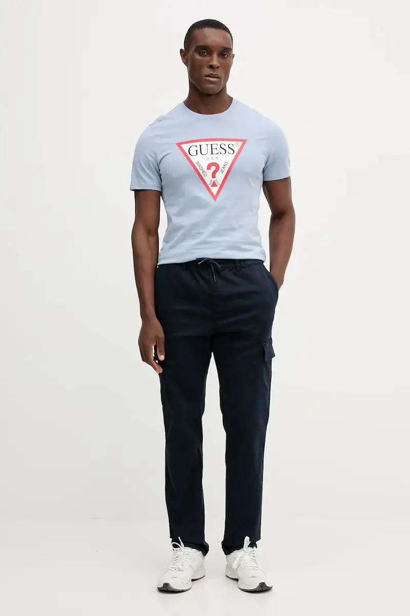 pantaloni uomo colore blu navy PM211725 miniatura 2