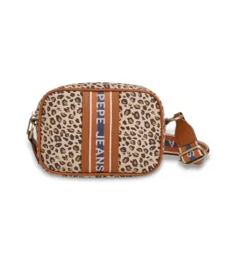 per donna PL0300053 Borsa beige Gerda (OSFA), Casual, Animal Print, Cotone