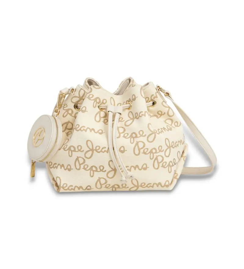 per donna PL0300075 Borsa Giulia bianco sporco (OSFA), Casual, Da sera, Cotone