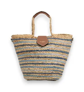 per donna PL0300140 Borsa blu Nova Jean (OSFA), Beige, Casual, Iuta