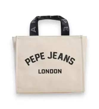 per donna PL0300175 Borsa beige Trisha (OSFA), Bianco, Casual, Cotone