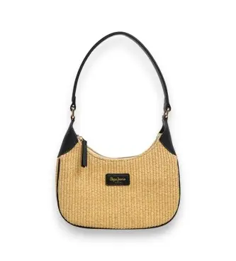 per donna PL0300176 Borsa Trish, beige e nera (OSFA), Casual, Poliuretano