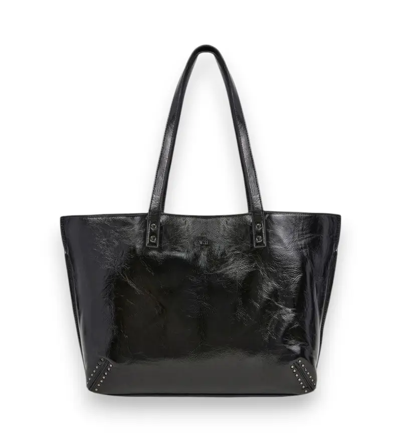 per donna. PL031660 Borsa nera Audrey Glimmer (OSFA), Nero, Casual, Poliuretano Pelle
