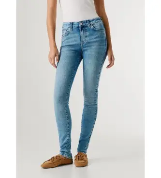 per donna PL20472883UA Jeans skinny blu Regent (25/32), Casual, Cotone, Denim Lavaggio blu