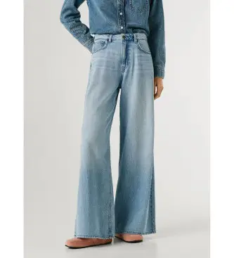 per donna PL20474042W0 Jeans a gamba larga Uhw Jaimy blu (25/32), Casual, Cotone, Denim